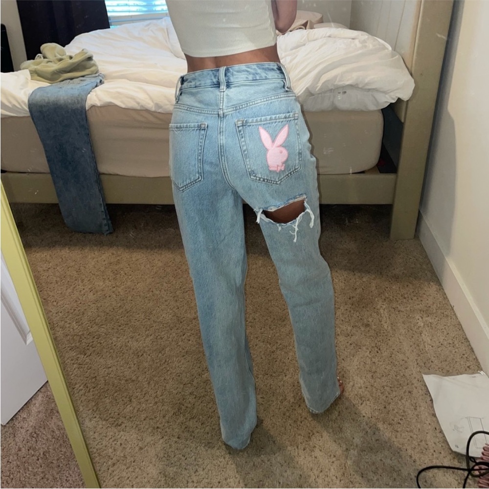 90s Playboy Denim Retro Boyfriend Jeans
